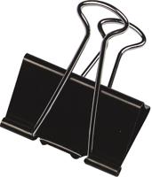Q-CONNECT foldbackclip, zwart, 19 mm, doosje van 10 stuks