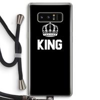 King zwart: Samsung Galaxy Note 8 Transparant Hoesje met koord