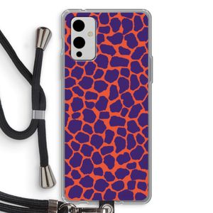 Purple Giraffe: OnePlus 9 Transparant Hoesje met koord