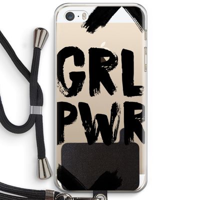 Girl Power #2: iPhone 5 / 5S / SE Transparant Hoesje met koord