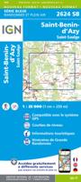 Wandelkaart - Topografische kaart 2624 SB - Serie Bleue St-Benin-D'Azy - St-Saulge | IGN - Institut Géographique National