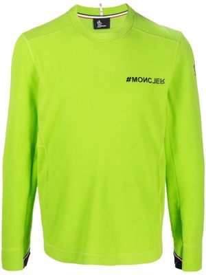 Moncler Grenoble sweat à logo imprimé - Vert