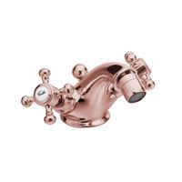 Bidetmengkraan Sapho Antea 2-knop Gebogen 7.2 cm Rose Goud (incl. clickwaste) - thumbnail