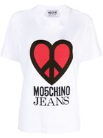 MOSCHINO JEANS t-shirt en coton à logo imprimé - Blanc - thumbnail