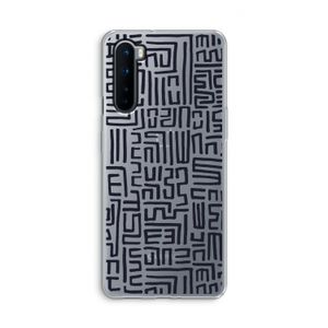 Moroccan Print: OnePlus Nord Transparant Hoesje