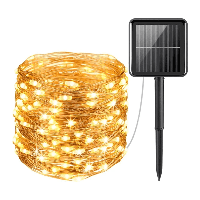 Solar String Light 10 meter - 3000K warm wit licht - IP44 Waterdicht - Twinkle effect - 4 Lichtmodi - 1200 Lumen