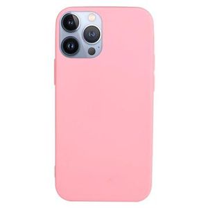 Anti-Vingerafdruk Mat iPhone 14 Pro Max TPU Hoesje - Roze