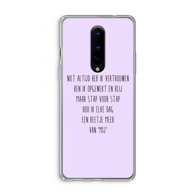 Zelfvertrouwen: OnePlus 8 Transparant Hoesje