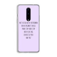Zelfvertrouwen: OnePlus 8 Transparant Hoesje