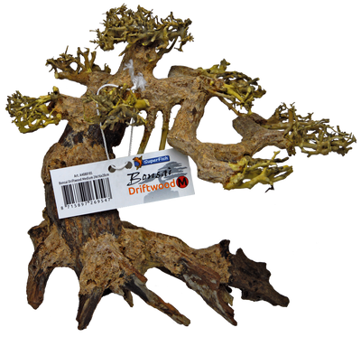 Superfish Bonsai Driftwood M - Medium, Handgemaakt, Natuurlijk Vormgegeven, Aquariumveilig