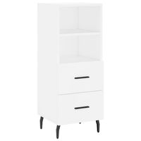 The Living Store Dressoir - Modern - Meubelen - 34.5 x 34 x 90 cm - Kleur- Wit