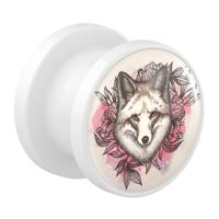 Tunnel met Wolf Design Acryl Tunnels & Plugs - thumbnail