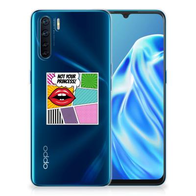 OPPO A91 | Sillicone Back Cover | Popart Princess