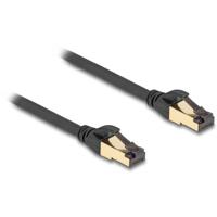 Delock 80246 RJ45 Netwerkkabel, patchkabel CAT 7 S/FTP 0.30 m Zwart 1 stuk(s)