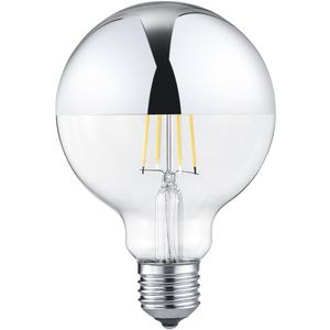 LED Lamp - Filament - Trion Limpo - E27 Fitting - 7W - Warm Wit 2700K - Dimbaar - Glans Chroom - Glas