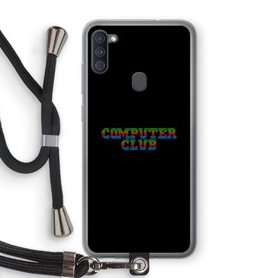 Retro: Samsung Galaxy A11 Transparant Hoesje met koord