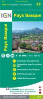 Fietskaart - Wandelkaart 75023 Pays Basque | IGN - Institut Géographique National
