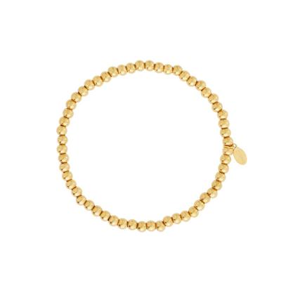 Gouden kralenarmband 4mm