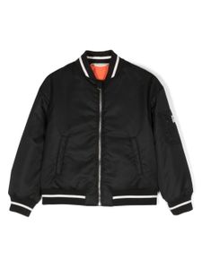 Palm Angels Kids veste bomber à logo imprimé - Noir