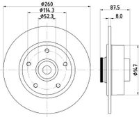 Remschijf 8DD355129871