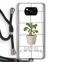 Kamerplant op vensterruit: Xiaomi Poco X3 Pro Transparant Hoesje met koord