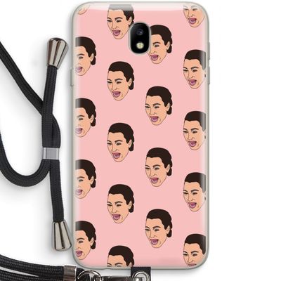 Ugly Cry Call: Samsung Galaxy J7 (2017) Transparant Hoesje met koord