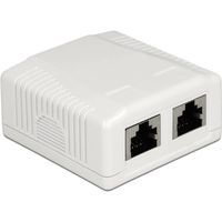 Network Wall Outlet 2 Port Cat.6A LSA Montagedoos