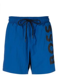 BOSS short de bain à logo imprimé - Bleu