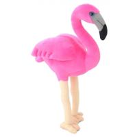 Nature Planet Pluche flamingo - knuffel dier - 31 cm - Tropische vogels