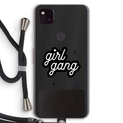 Girl Gang: Pixel 4a 5G Transparant Hoesje met koord