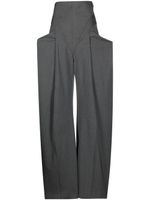 ALESSANDRO VIGILANTE pantalon plissé à rayures - Gris