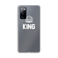 King zwart: Samsung Galaxy S20 FE / S20 FE 5G Transparant Hoesje