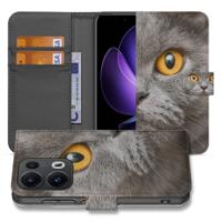 Telefoonhoesje | Met pasjeshouder | OPPO Reno 13 Pro Britse Korthaar Telefoonhoesje | Met pasjeshouder | OPPO Reno 13 Pro Britse Korthaar