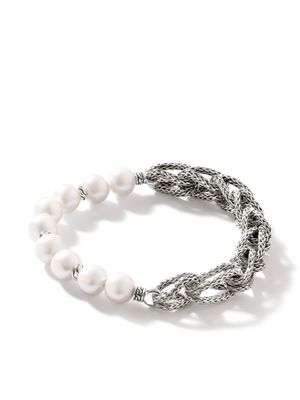 John Hardy bracelet Asli Classic Chain 10.5 mm en argent serti de perles