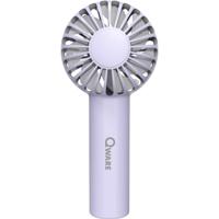 Qware Mini handventilator Deluxe - paars - 7 x 13 cm - verkoeling in zomer