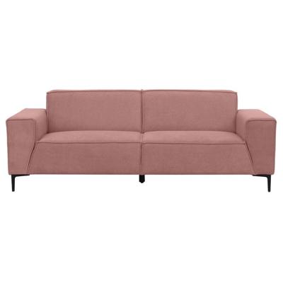 Leen Bakker - Bank Romy 3-zits - Curio - Stof - Roze - 90x220x78 Cm