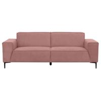 Leen Bakker - Bank Romy 3-zits - Curio - Stof - Roze - 90x220x78 Cm