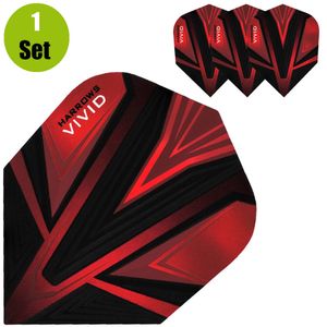 Harrows Vivid Dartflights - Rood