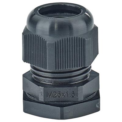 Hensel 36000196 Wartel Met borgmoer, Met trekontlasting, Slagvast Kunststof Zwart 1 stuk(s)