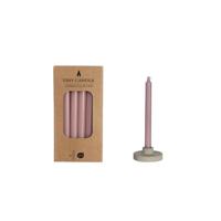 Kaarsen H14cmxØ1.2cm mauve set a 12 Kaarsen H14cmxØ1.2cm mauve set a 12