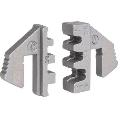 KS Tools 115.1417 Paar krimpinzetten voor platte stekkers 4,8 en 6,3 mm, Ø 0,5 - 6,0 mm