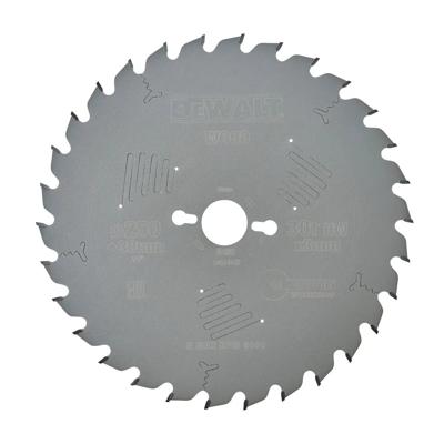 DeWALT Cirkelzaagblad voor Hout | Extreme | Ø 250mm Asgat 30mm 30T - DT4321-QZ