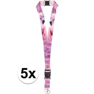 5x Keycord flamingo 2 x 50 cm   -