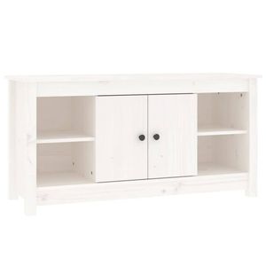 The Living Store TV-kast Grenenhout - 103 x 36.5 x 52 cm - Wit