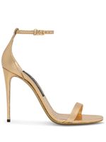 Dolce & Gabbana sandales Kira 105 mm en cuir - Or - thumbnail