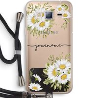 Daisies: Samsung Galaxy J3 (2016) Transparant Hoesje met koord