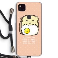 Sleep All Day: Pixel 4a 5G Transparant Hoesje met koord
