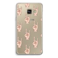 Rock: Samsung A3 (2017) Transparant Hoesje