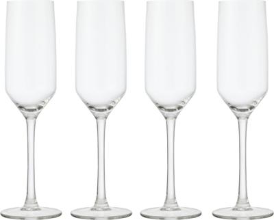 HEMA Champagneglazen 230ml - 4 stuks (transparant)