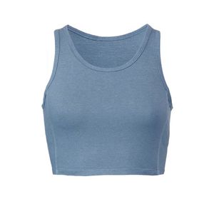 Bustier van hennep en bio-katoen, blauw Maat: M